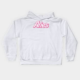 retro barbie aries Kids Hoodie